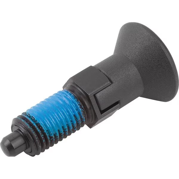 Indexing Plunger Size:3 D1=M16X1, 5, D=8, Form:Cp With Locking Slot Without Locknut, Steel Hardened, , Kipp, Mfr#: K1096.93308